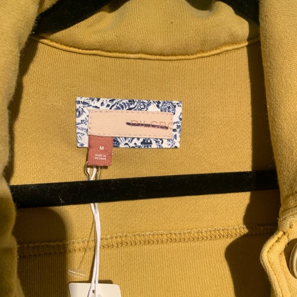 NWT Anthropologie Pilcro Shacket Yellow - Picture 2 of 4